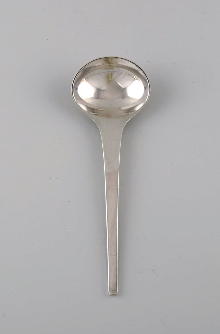 Georg Jensen Caravel bouillon spoon in sterling silver. Twelve pieces in stock. (1 of 5)