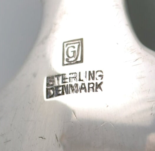 Georg Jensen Lily of the valley dessert spoon in sterling silver. Dated 1933-1944. Six pieces in - 4