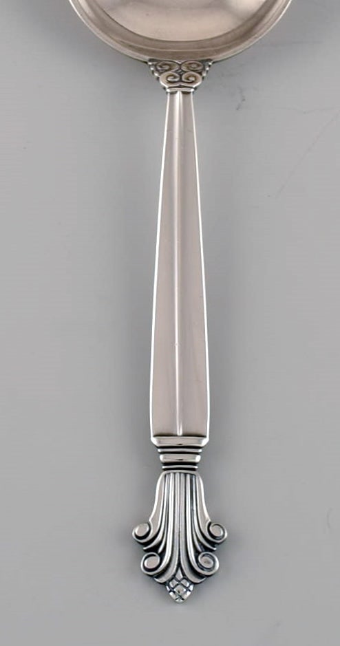 Georg Jensen Acanthus boullion spoon in sterling silver. - 2