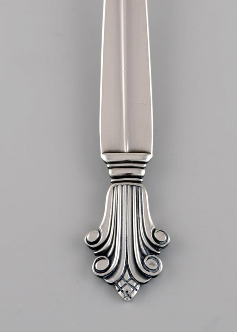 Georg Jensen Acanthus boullion spoon in sterling silver. - 3