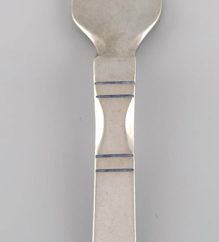 Georg Jensen Continental cold meat fork in sterling silver. Dated 1933-1944. - 3
