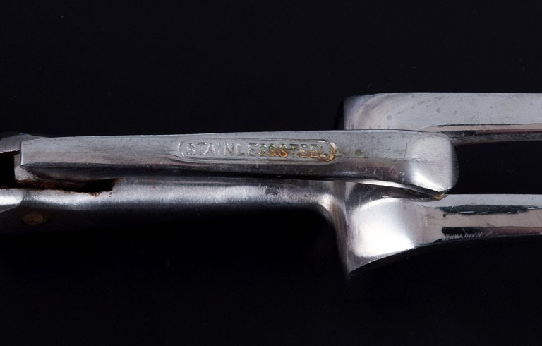 Georg Jensen, Acorn, carving set in sterling silver and stainless steel. - 8