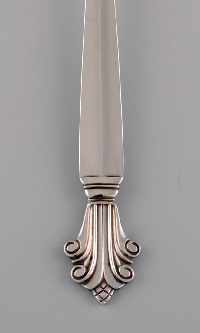 Georg Jensen Acanthus dessert spoon in sterling silver. 12 pcs in stock. - 3