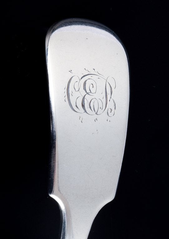 European silversmith, sauce spoon in silver. - 3