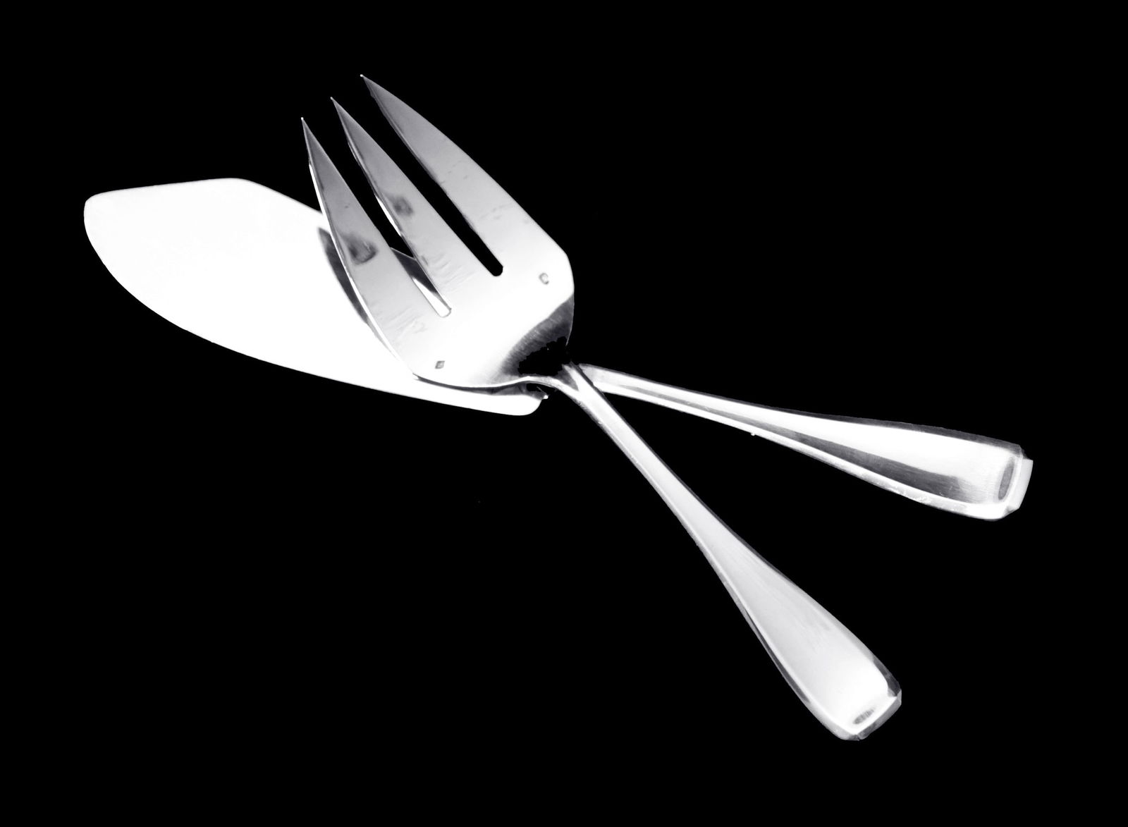 LAPPARRA - 10 ANTIQUE FRENCH ORIGINAL ART DECO STERLING SILVER FLATWARE SERVING PIECES - LIKE NEW ! - 4