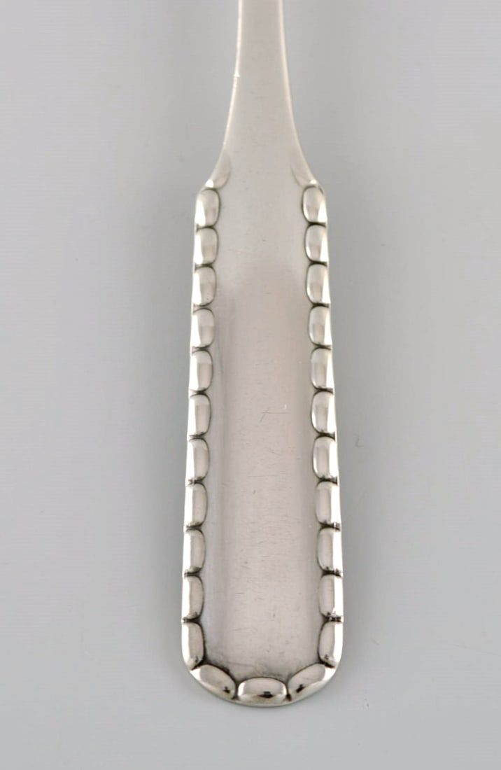 Early Georg Jensen Rope serving spade in silver (830). Dated 1915-1930. - 3