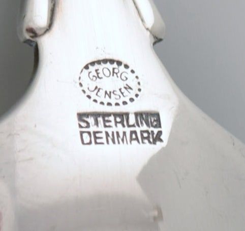 Georg Jensen Lily of the Valley tablespoon in sterling silver. Eight pieces in stock. - 4