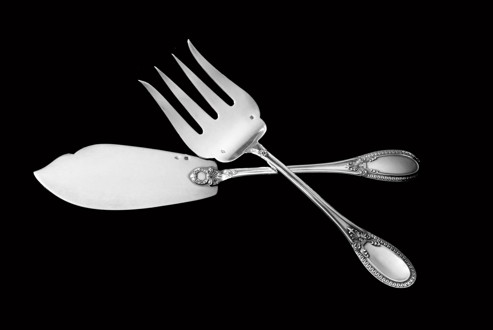 HENIN - 138pc LOUIS XVI ANTIQUE FRENCH 950 STERLING SILVER FLATWARE SET - 6