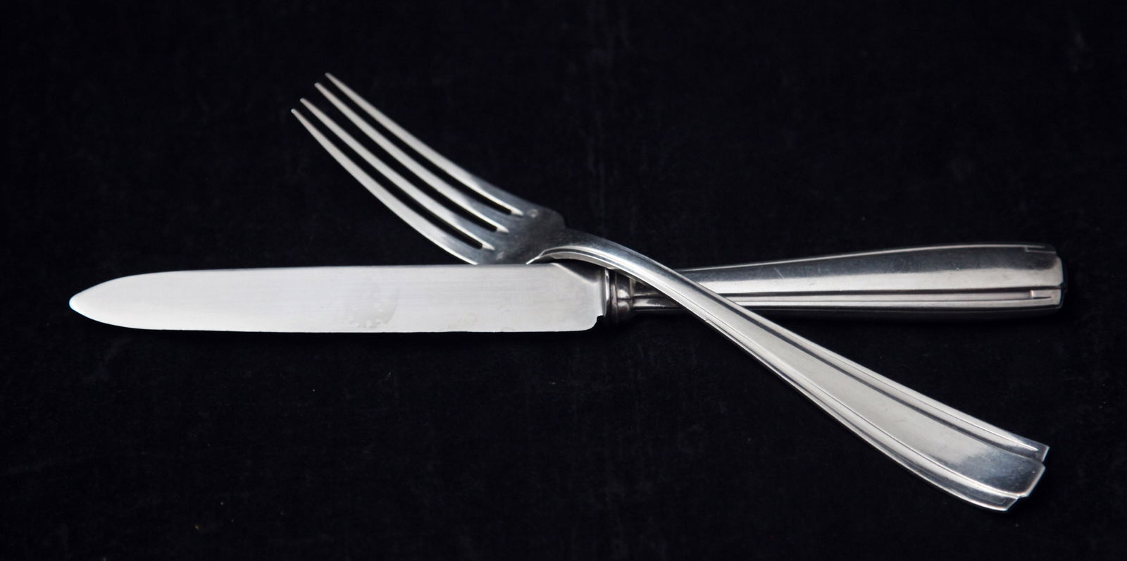 Boulenger - 126pc Original French Art Deco Sterling Silver Flatware Set, 6 Serving Pieces, circa (1 of 8)