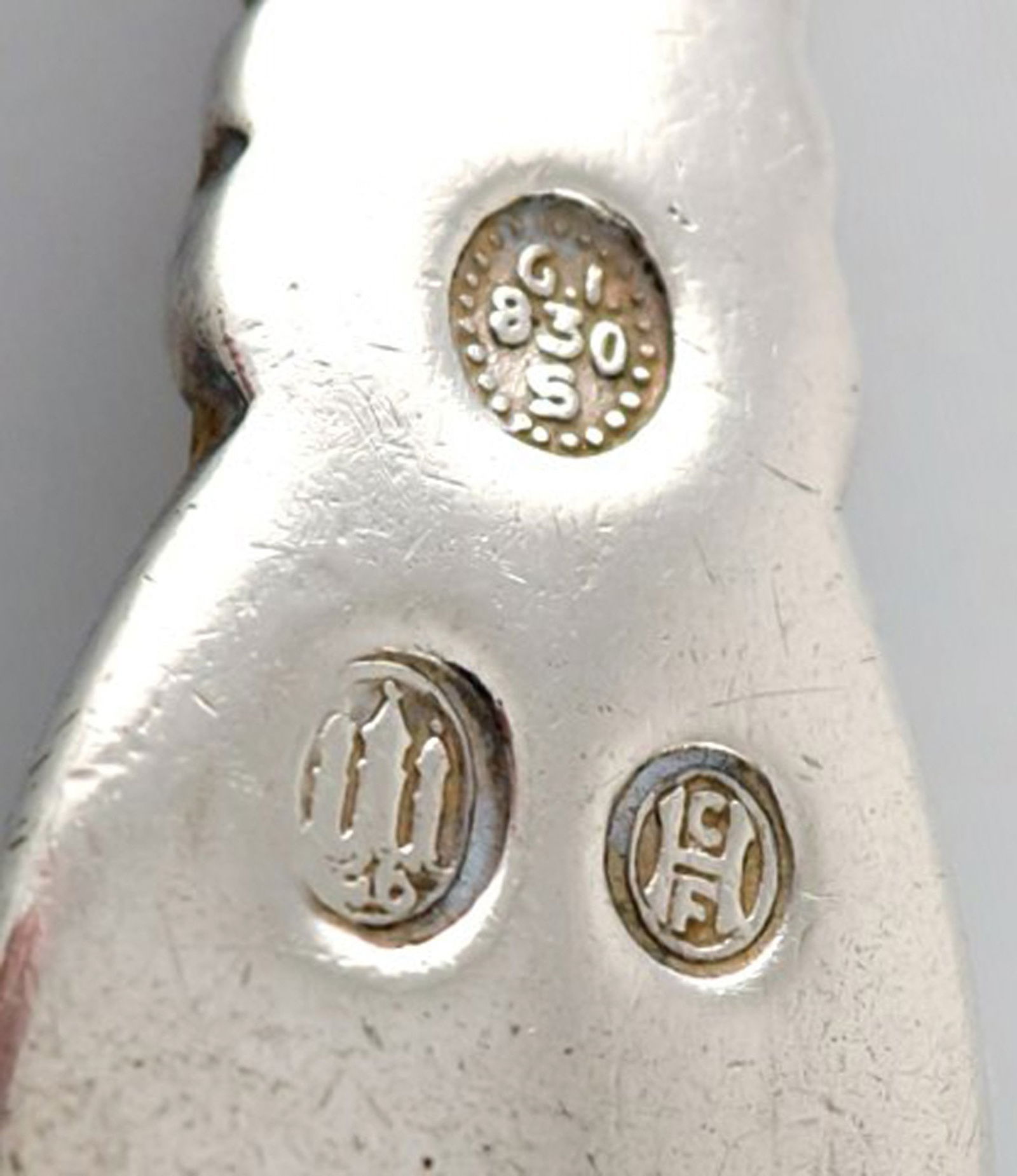 Johan Rohde for Georg Jensen. Six early Acanthus cold meat forks in sterling silver. 1920s. - 5