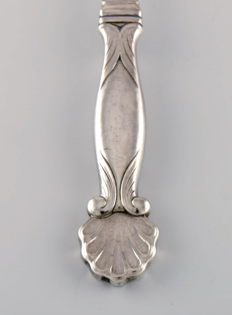 Rare Georg Jensen serving spoon in all sterling silver. Design 102. Dated 1930. - 3