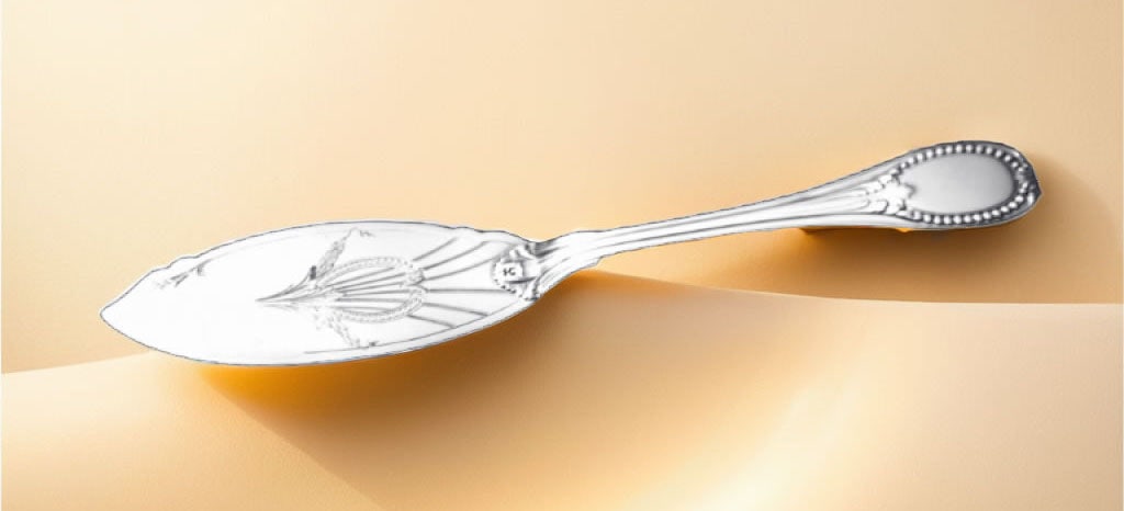 Claude Doutre Roussel - 22 Sterling Silver 19th Century Louis XVI Flatware Serving Pieces, No - 12