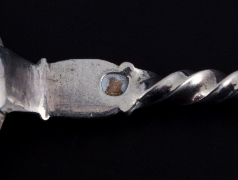 Hong Kong silver, eight spoons with different motifs. - 8