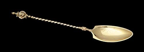 LAPPARRA 204pc. ANTIQUE STERLING SILVER FLATWARE SET + CHEST, LOUIS XV 1850-1899 - 7