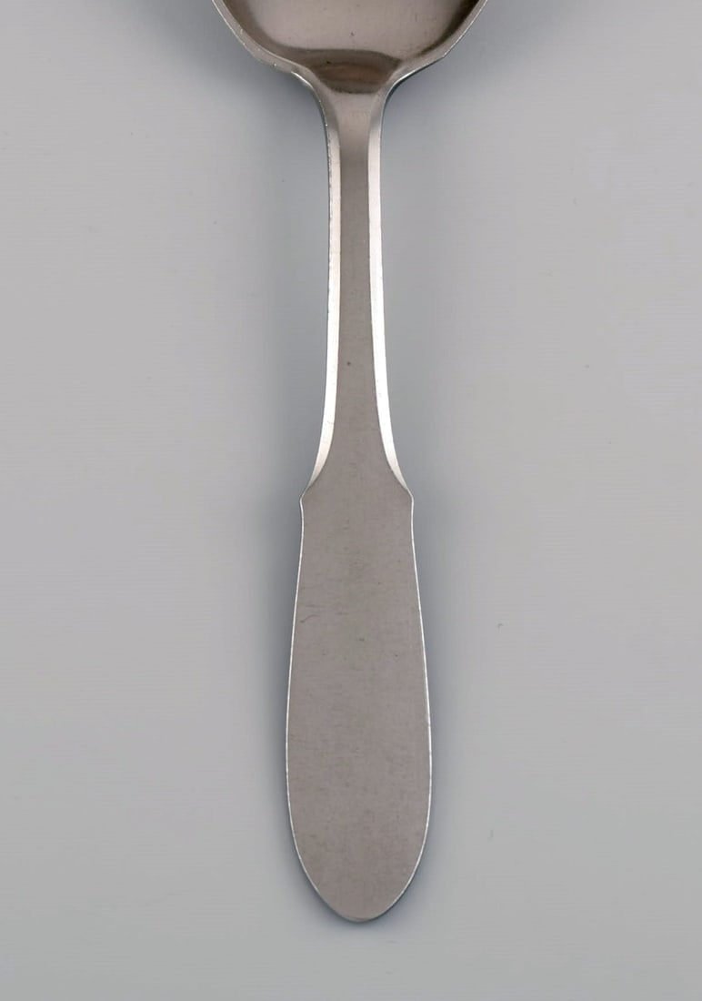 Gundorph Albertus for Georg Jensen. Mitra serving spoon in stainless steel. 1970s. - 2
