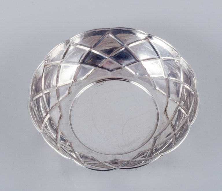 Battuto, Italy, modernist silver bowl, Italian design. Handmade. - 2