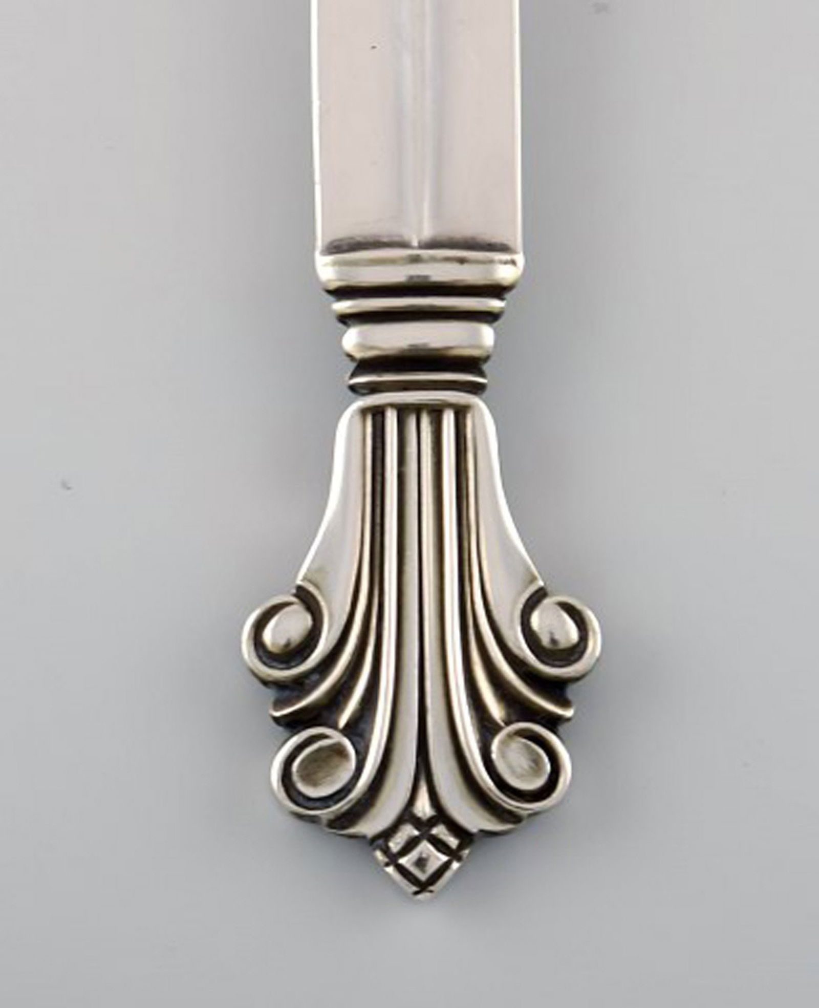 Johan Rohde for Georg Jensen. Acanthus lunch fork in sterling silver. Two pieces in stock. - 3