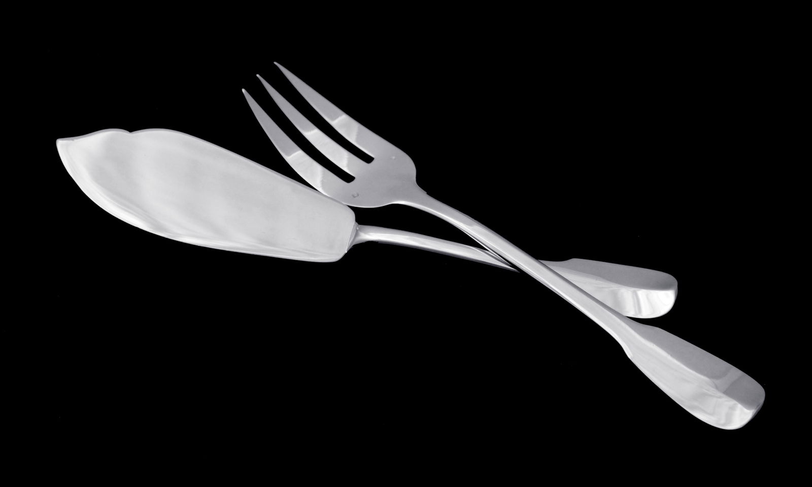 French Antique 19th Century Set of 9 Sterling Silver Flatware Serving Pieces - MAGNIFICENT ! - 2