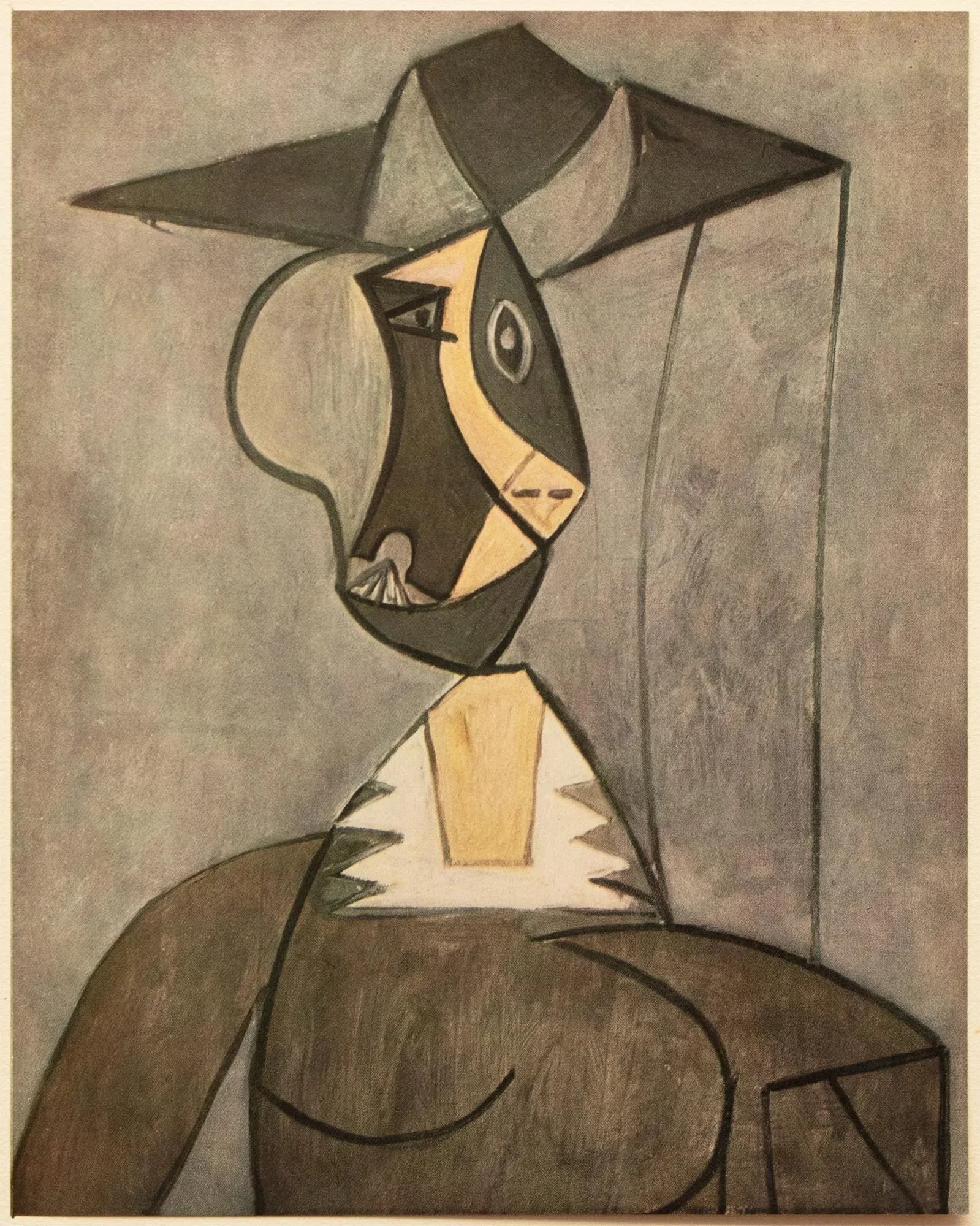 1940s After Pablo Picasso "Woman in a Hat", Limited Edition Period Parisian Offset Lithograph - 10