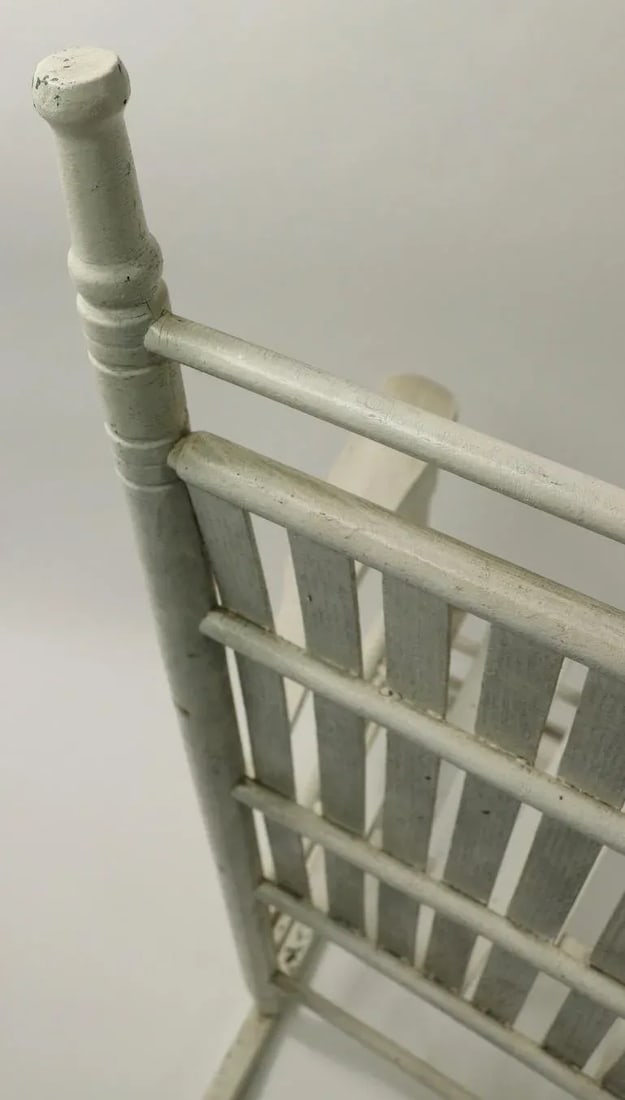 Rustic Porch Rocking Chair in Peely Paint Finish - 10