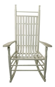 Rustic Porch Rocking Chair in Peely Paint Finish