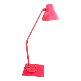Vintage Cherry Red Desk Lamp