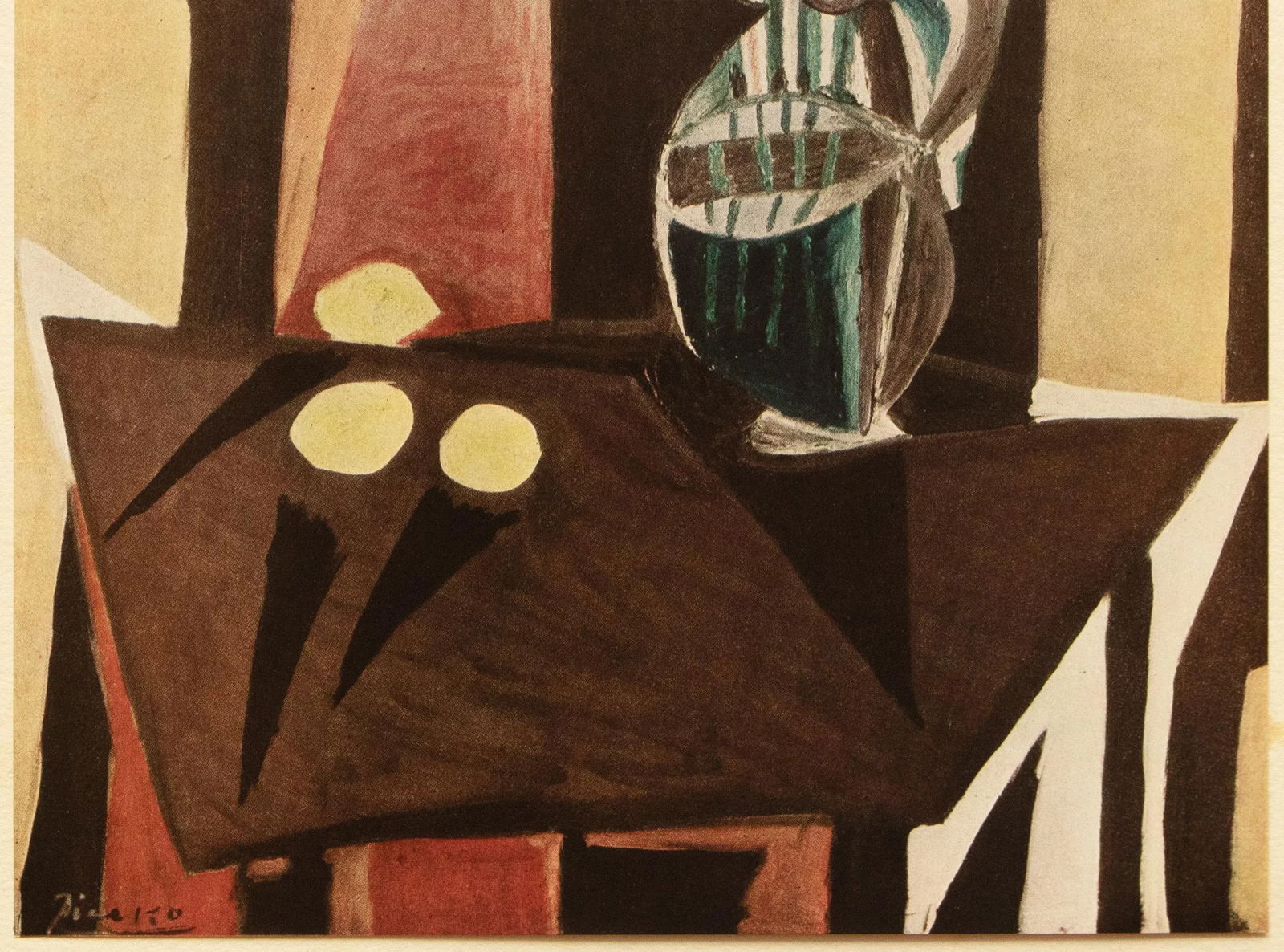 1943 After P. Picasso "Nature Morte", First Edition Period Offset Lithograph - 4