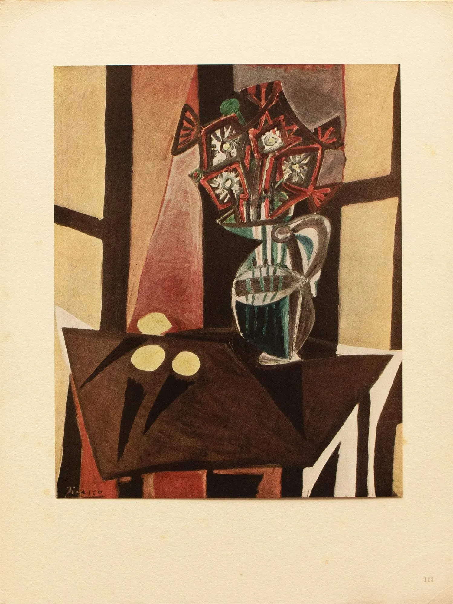 1943 After P. Picasso "Nature Morte", First Edition Period Offset Lithograph - 9