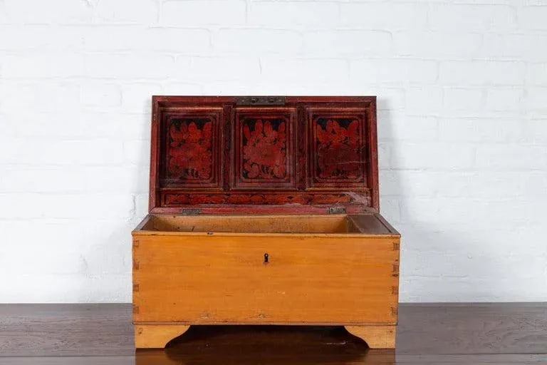20th Century Asian Wooden Trunk - 9