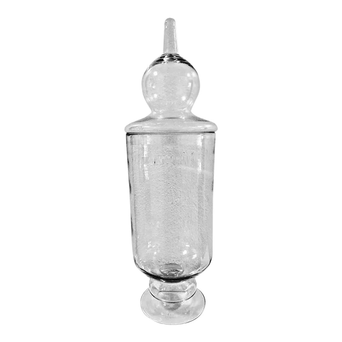 1990s Hand Blown Art Glass Apothecary Lidded Jar (1 of 5)