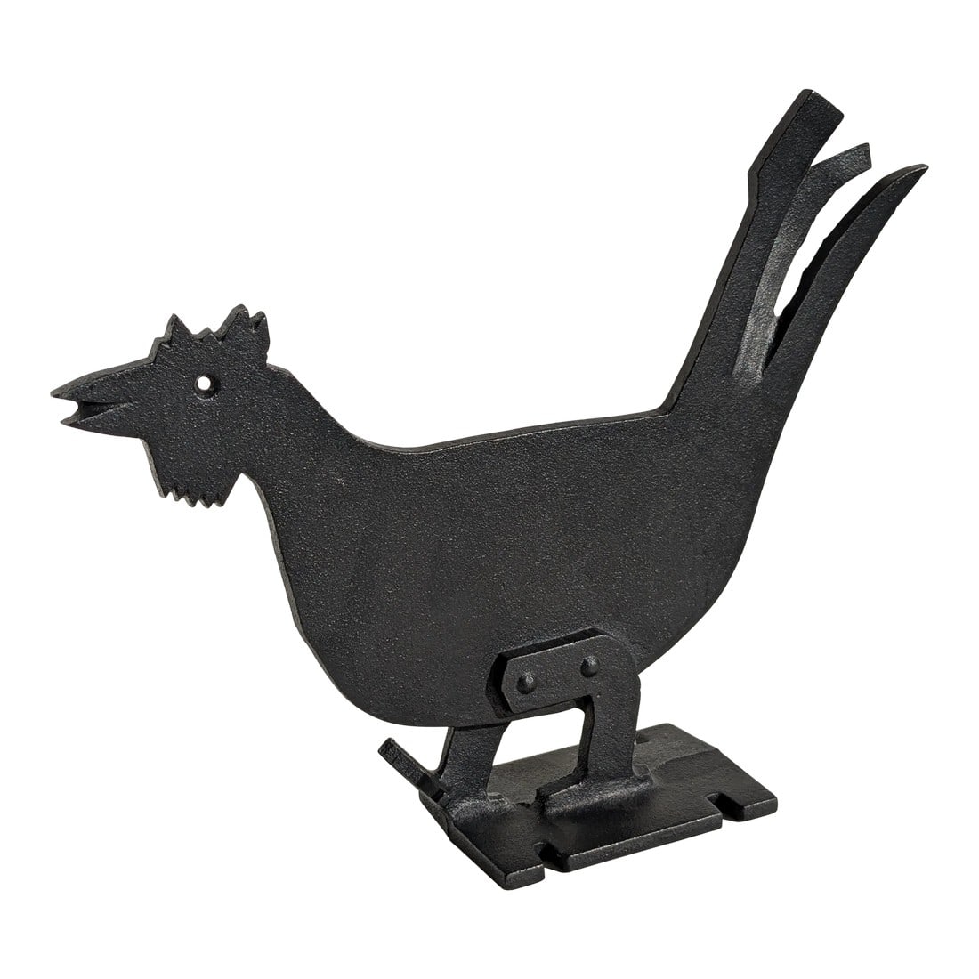 Mid 20th Century American Rooster Folk Art Forged Iron Boot Scraper (1 of 8)