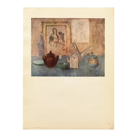 1948 After Pablo Picasso, "Still Life on the Board" First Edition Period Offset Lithograph