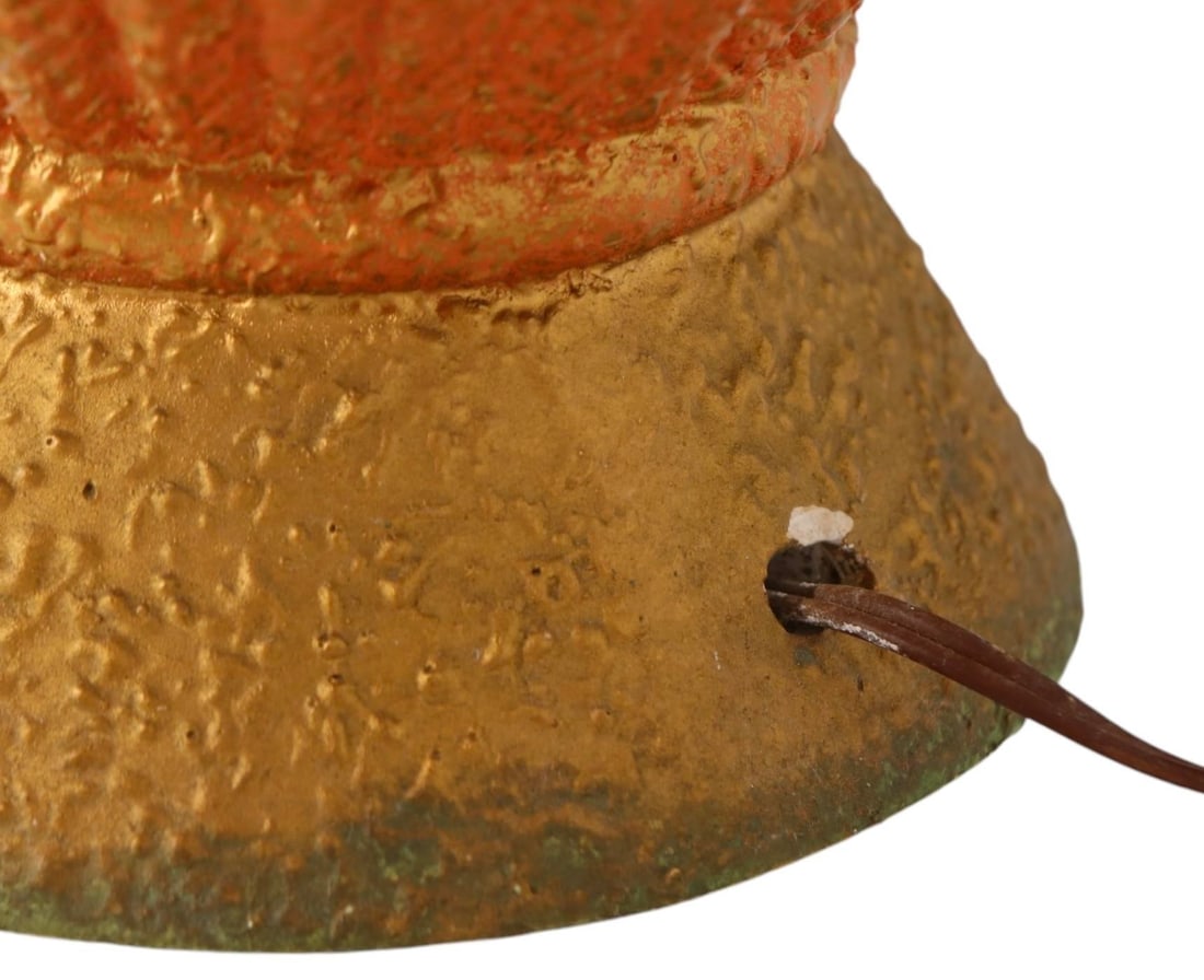 Pr. Mid Century Textured Ceramic Table Lamps C 1950/60's - 4