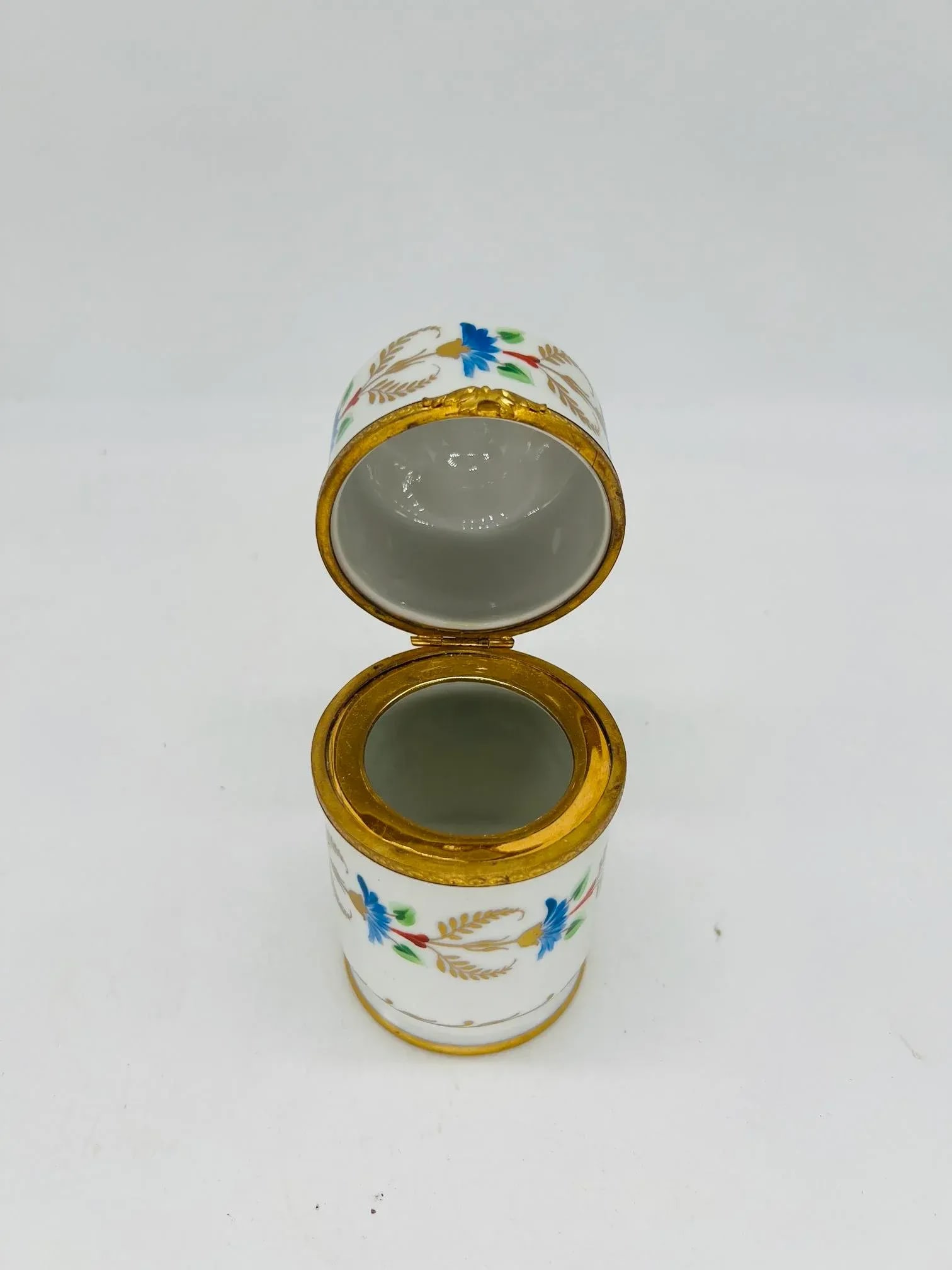 Vintage Le Tallec Enamel Decorated & Gilt Porcelain Box Circa 1966 - 4