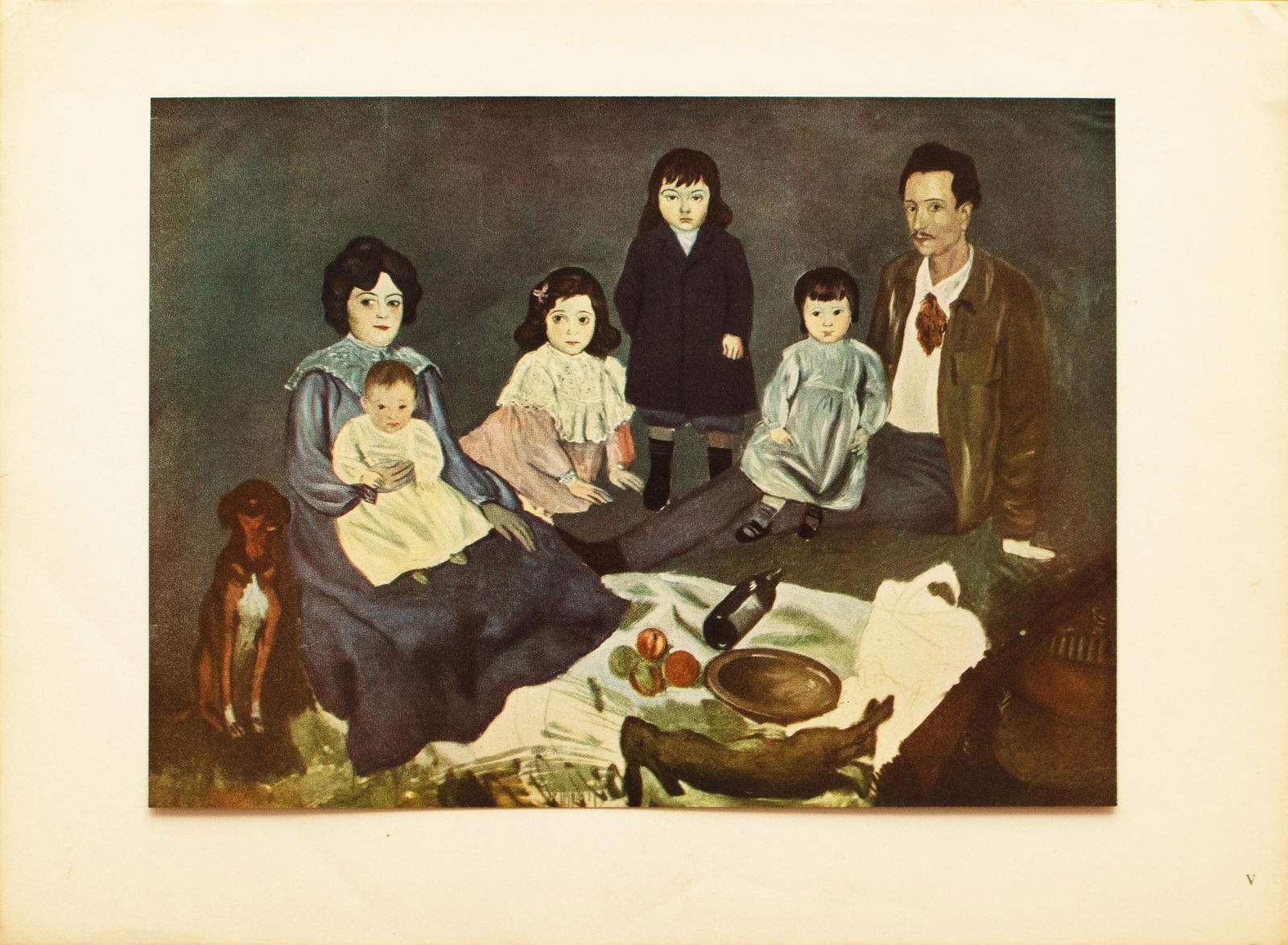 1948 After P. Picasso "The Soler Family" First Edition Period Offset Lithograph - 3