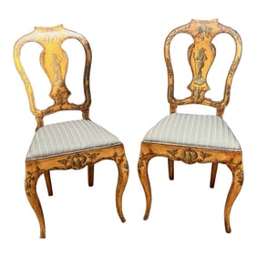 Late 1800s Italian Side Chairs- a Pair