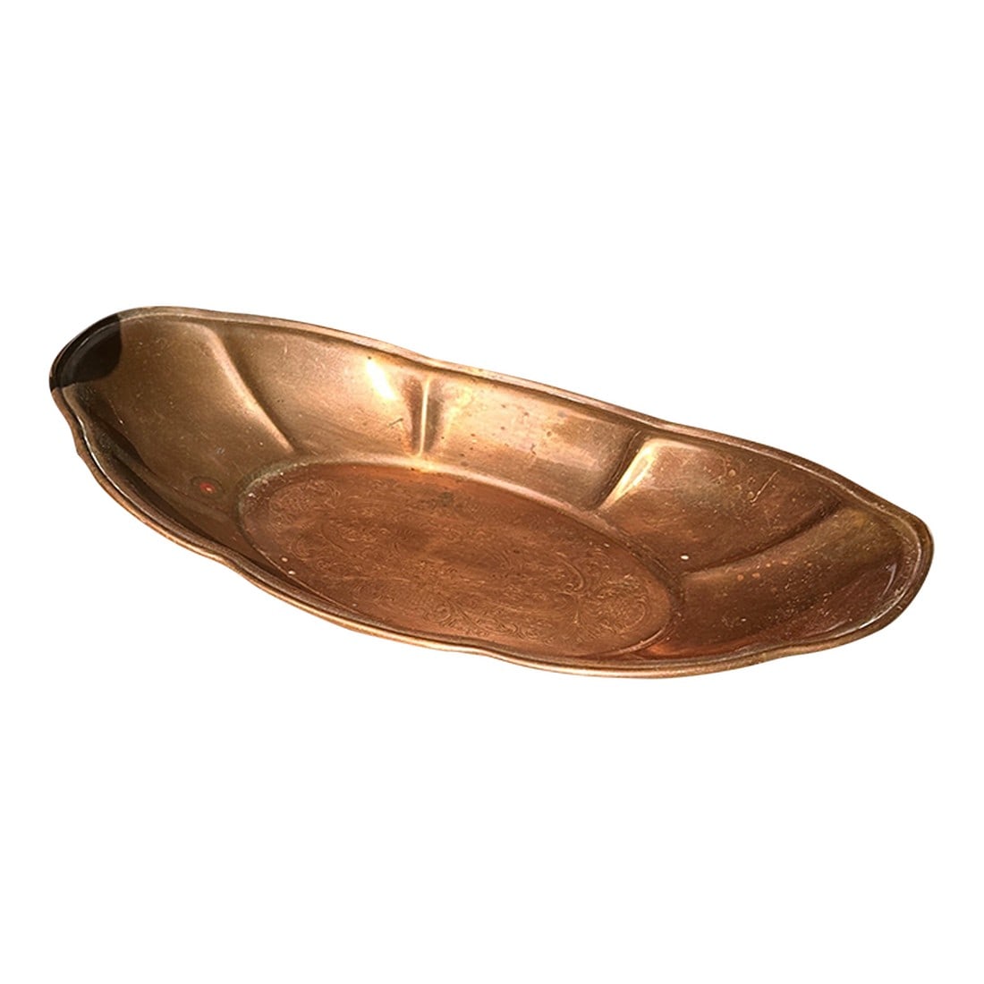 1970s Copper Tray and Bowl Se- 2 Pieces: Up for consideration is a beautiful set with a copper tray and bowl. These would look lovely in your home and it is a great find for the interior design enthusiast. Please check out my other