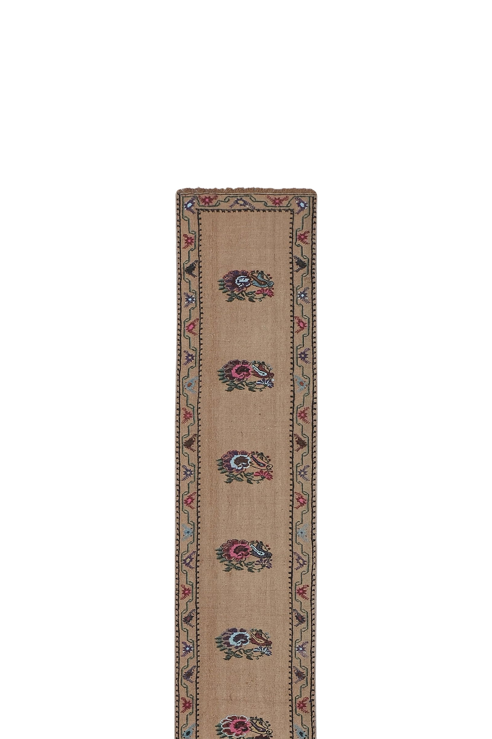 Turkish Floral Kilim Runner 1'8'' X 13'4'' - 2