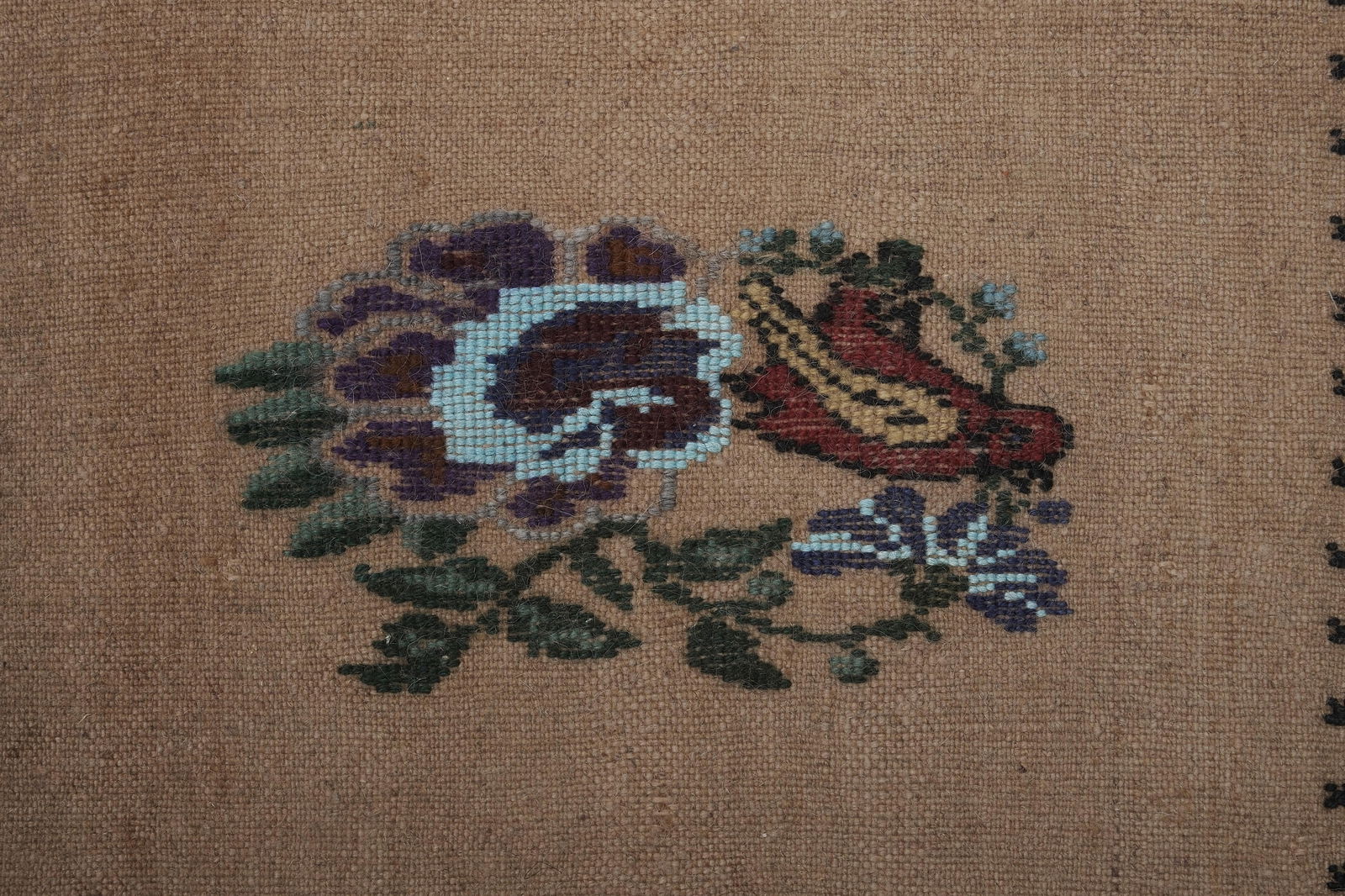 Turkish Floral Kilim Runner 1'8'' X 13'4'' - 4