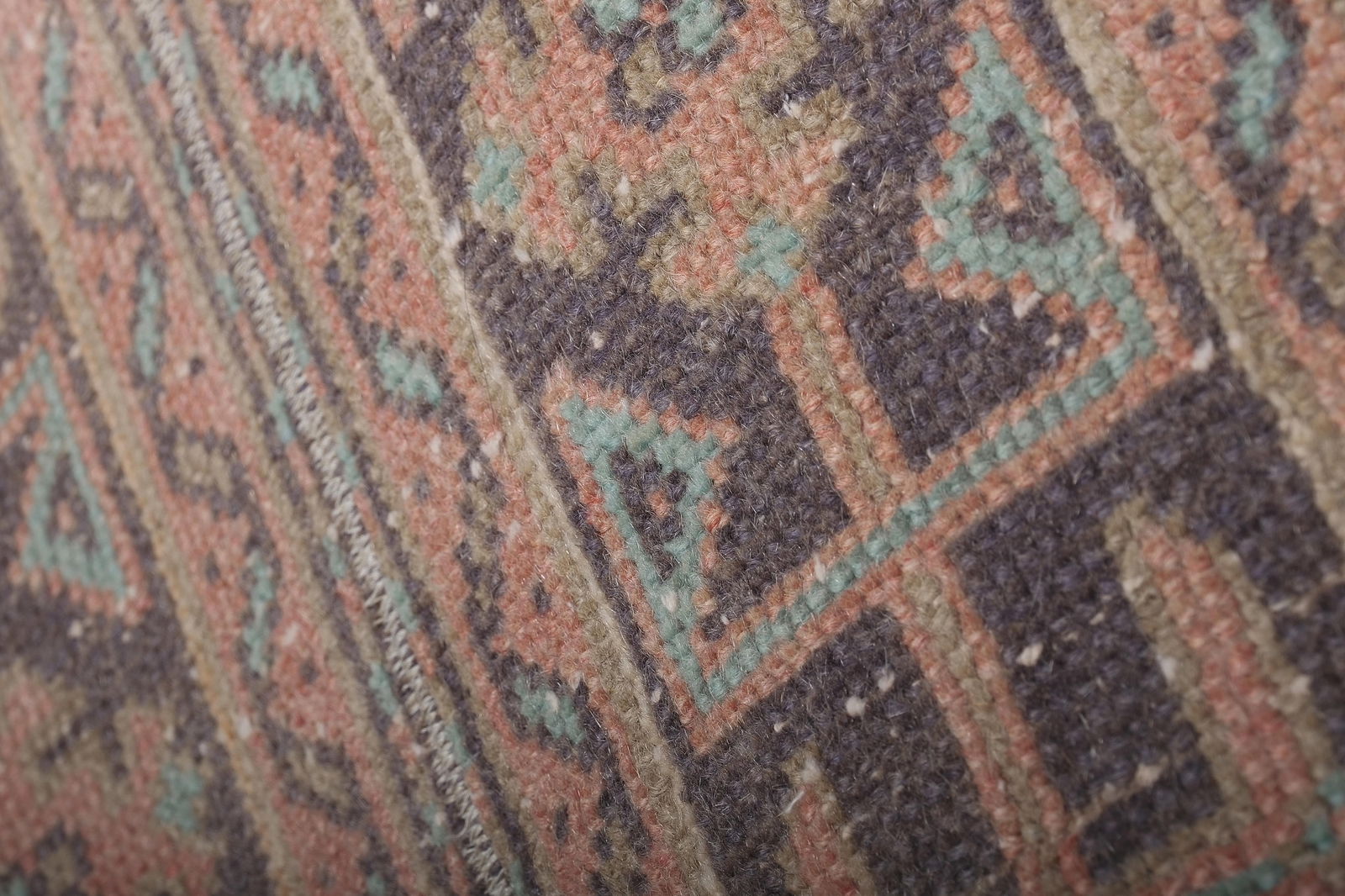 1960s Vintage Turkish Oushak Extra Long and Wide Runner - Stair Tread 1'10'' X 20'8'' - 4