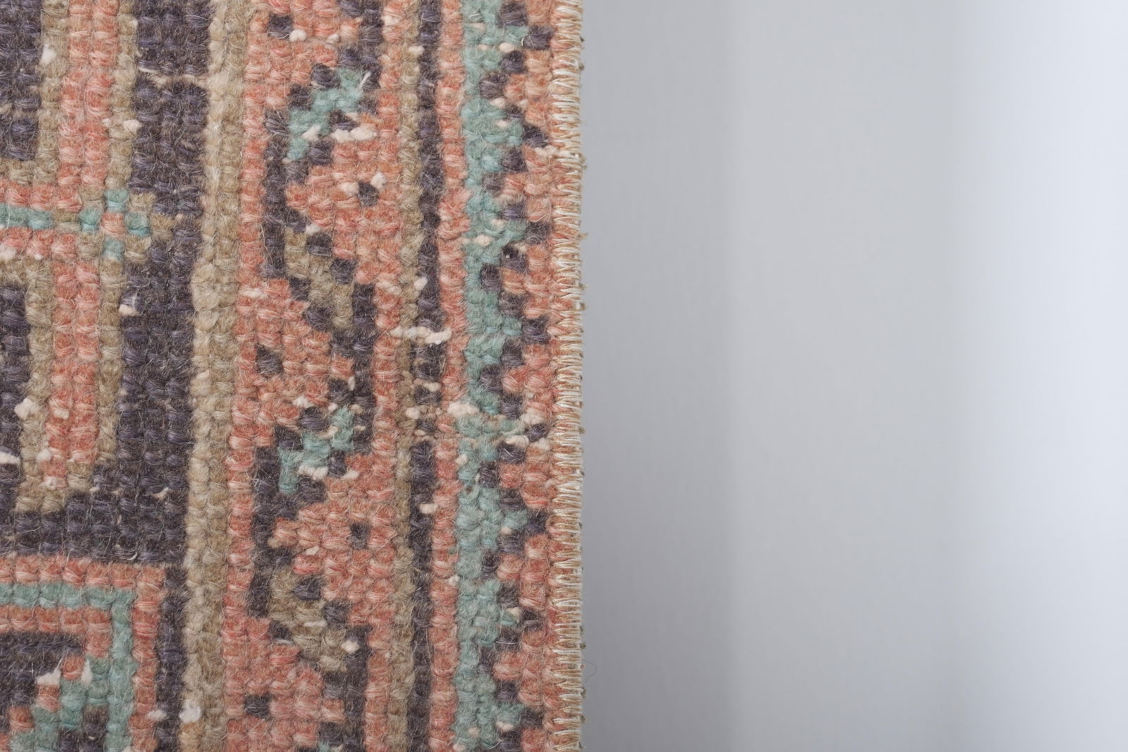 1960s Vintage Turkish Oushak Extra Long and Wide Runner - Stair Tread 1'10'' X 20'8'' - 5