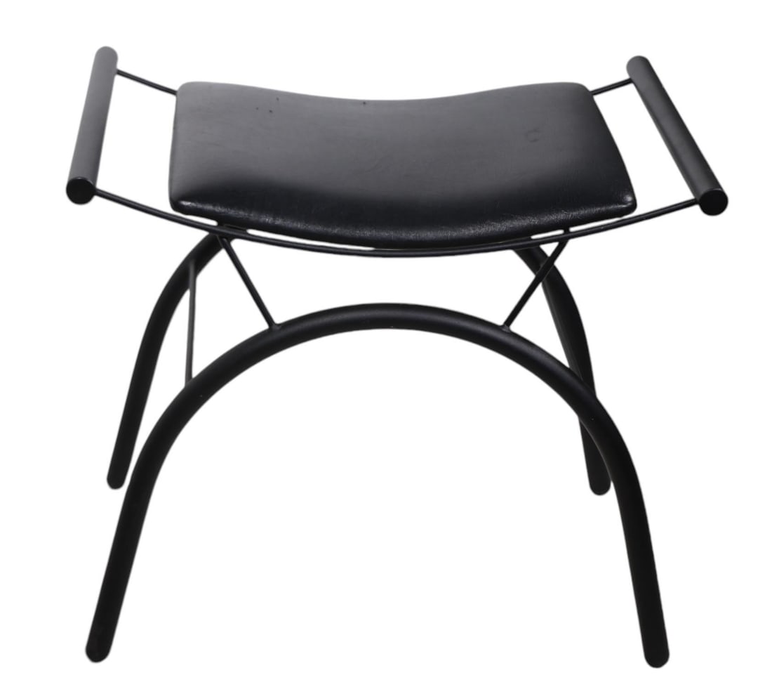 Post Modern Saddle Seat Vanity Bench Att. To Quebec 69 - 11