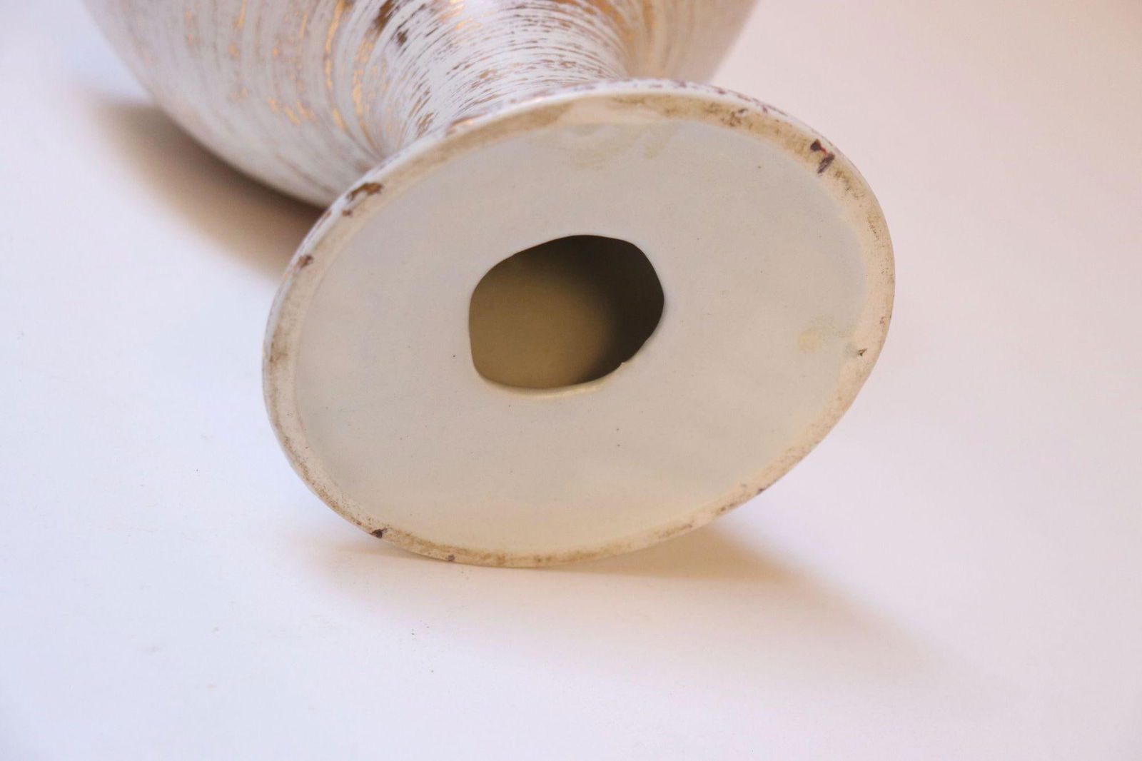 Vintage Haeger Gold Tweed 22k Compote / Urn / Lidded Pedestal Catch-All - 11