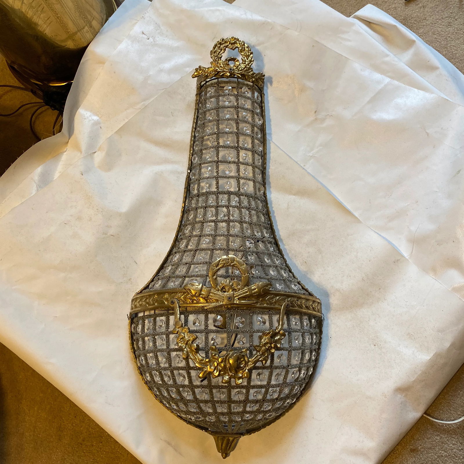 1970s French Hollywood Regency Brass Sconce - 10