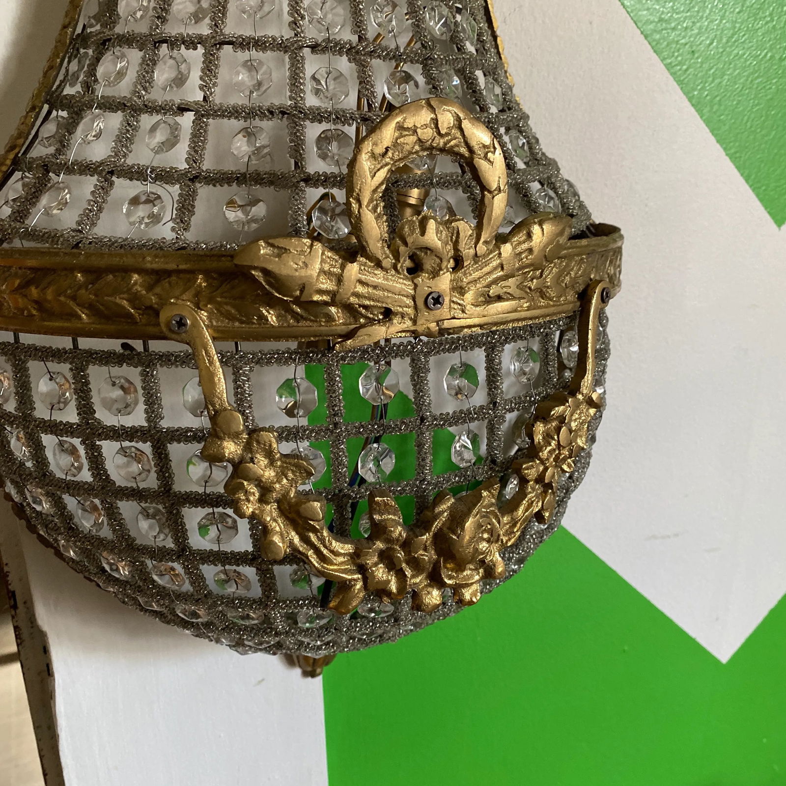 1970s French Hollywood Regency Brass Sconce - 3