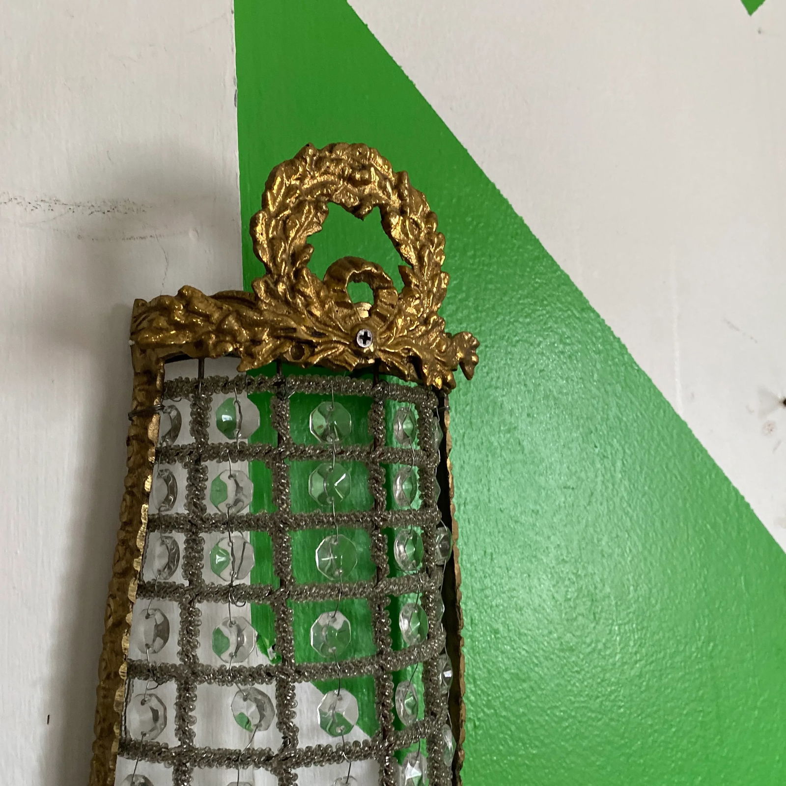 1970s French Hollywood Regency Brass Sconce - 4