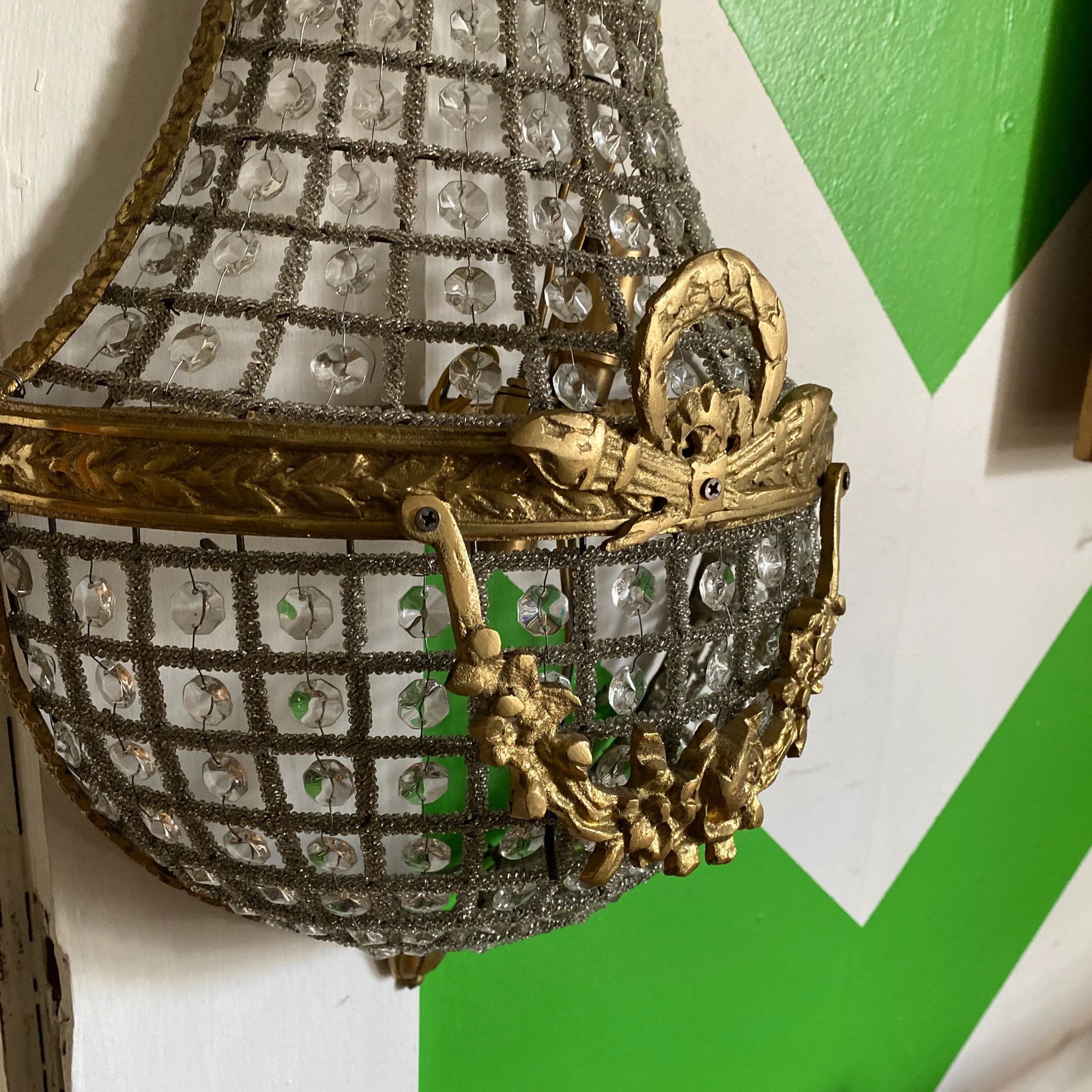 1970s French Hollywood Regency Brass Sconce - 6