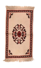Semi Antique Tribal Turkish Rug-2"²6"³ × 4"²6"³
