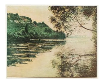 1930s After Claude Monet "The Seine Near Vernon" First Edition Parisian Offset Lithograph