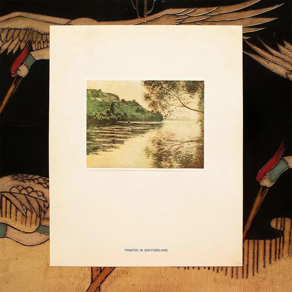 1930s After Claude Monet "The Seine Near Vernon" First Edition Parisian Offset Lithograph - 5